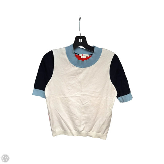 Top Short Sleeve By Boden In Blue & Orange, Size: S