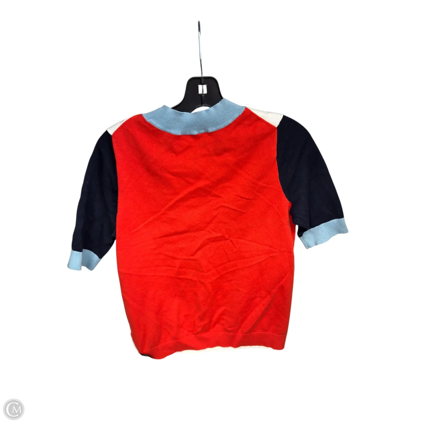 Top Short Sleeve By Boden In Blue & Orange, Size: S