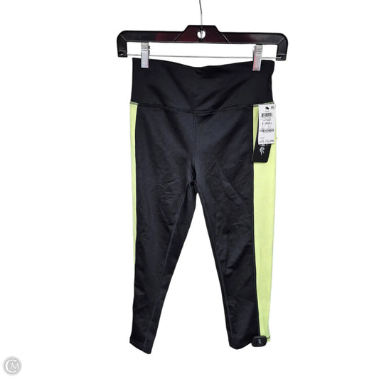 Athletic Capris By Ideology In Black & Green, Size: Xs