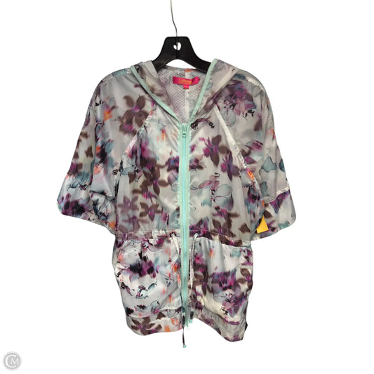 Jacket Windbreaker By Catherine Malandrino In Purple & White, Size: S