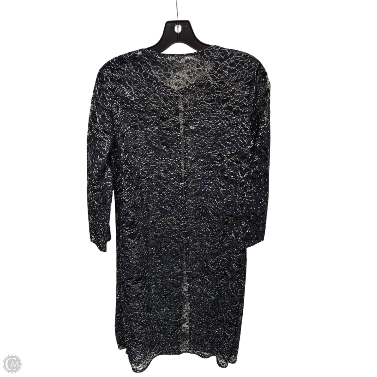 Shawl By Oleg Cassini In Navy, Size: 12