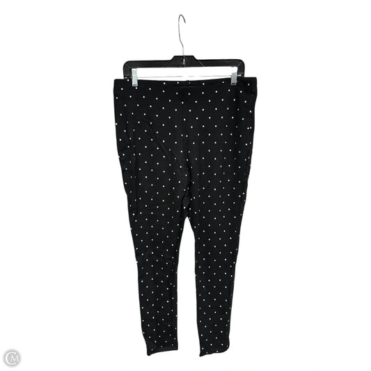 Pants Leggings By Chicos In Polkadot Pattern, Size: 12