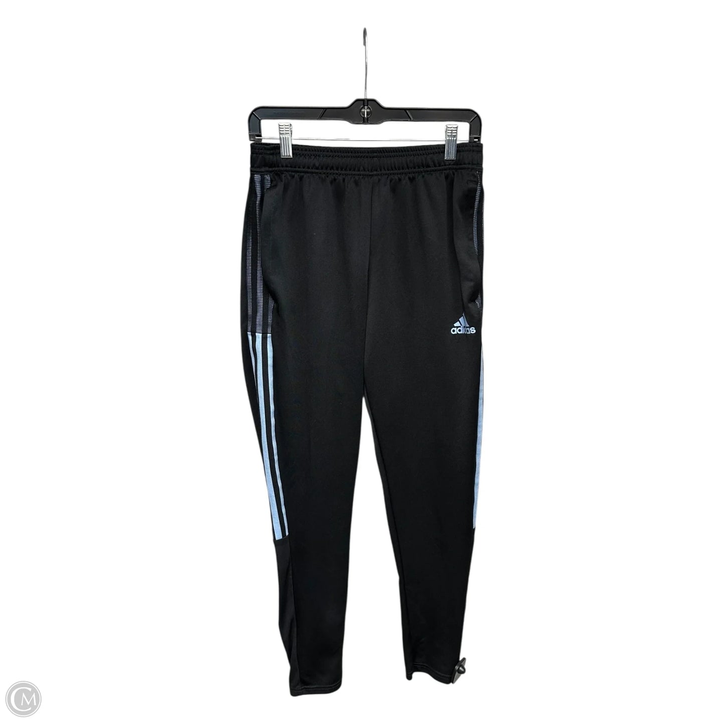 Athletic Pants By Adidas In Black & Blue, Size: M