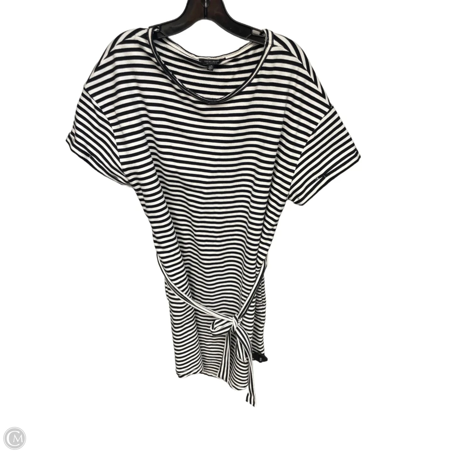 Dress Casual Midi By Lucky Brand In Black & White, Size: L