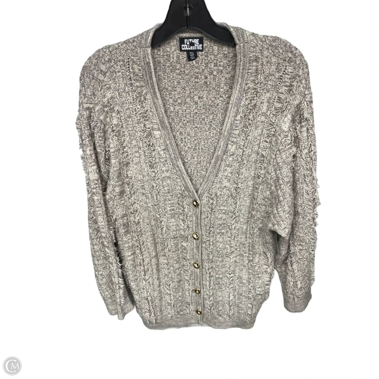 Cardigan By Future Collective In Brown, Size: Xxl