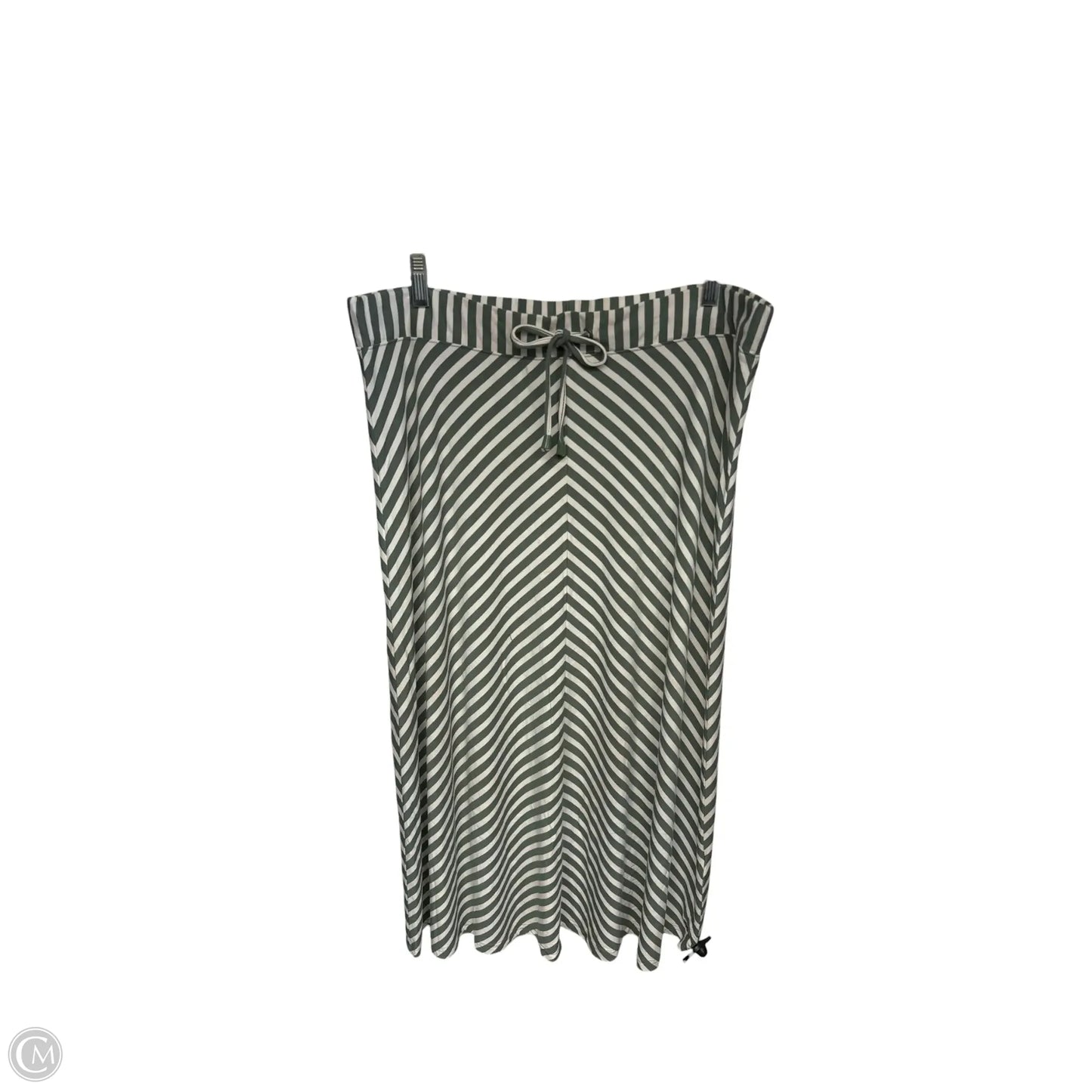 Skirt Maxi By Joules In Green & White, Size: 12