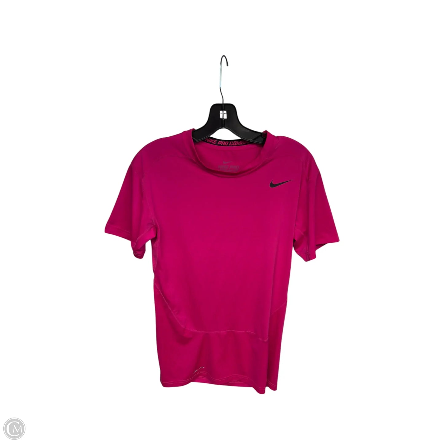 Athletic Top Short Sleeve By Nike Apparel In Pink, Size: Xl