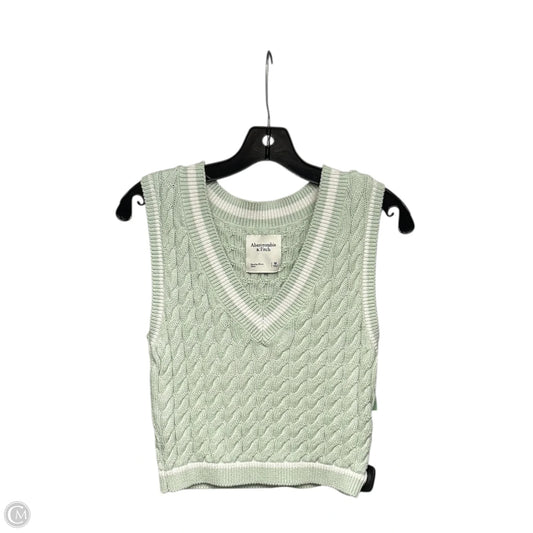 Vest Sweater By Abercrombie And Fitch In Green, Size: M