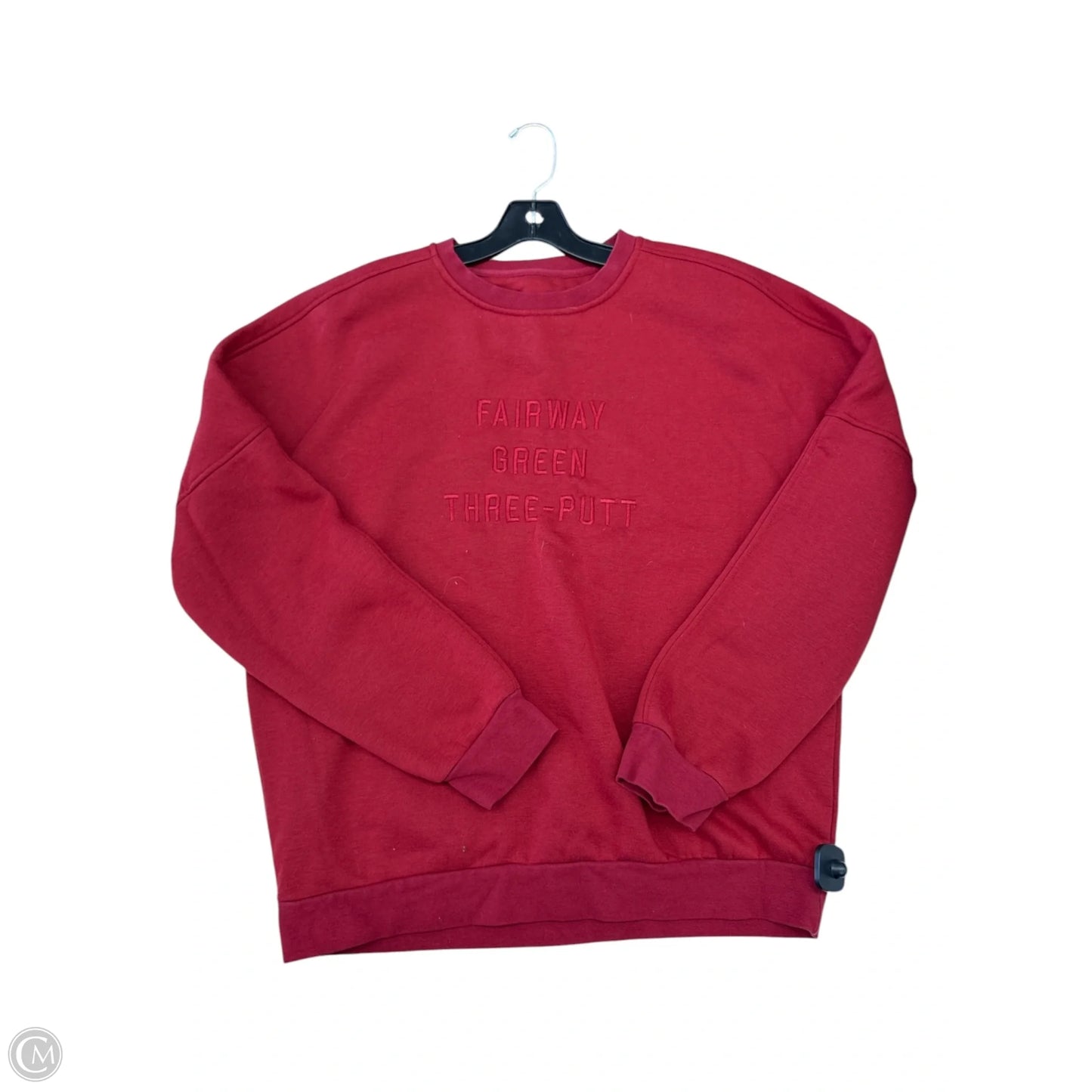 Sweatshirt Crewneck By Clothes Mentor In Red, Size: L