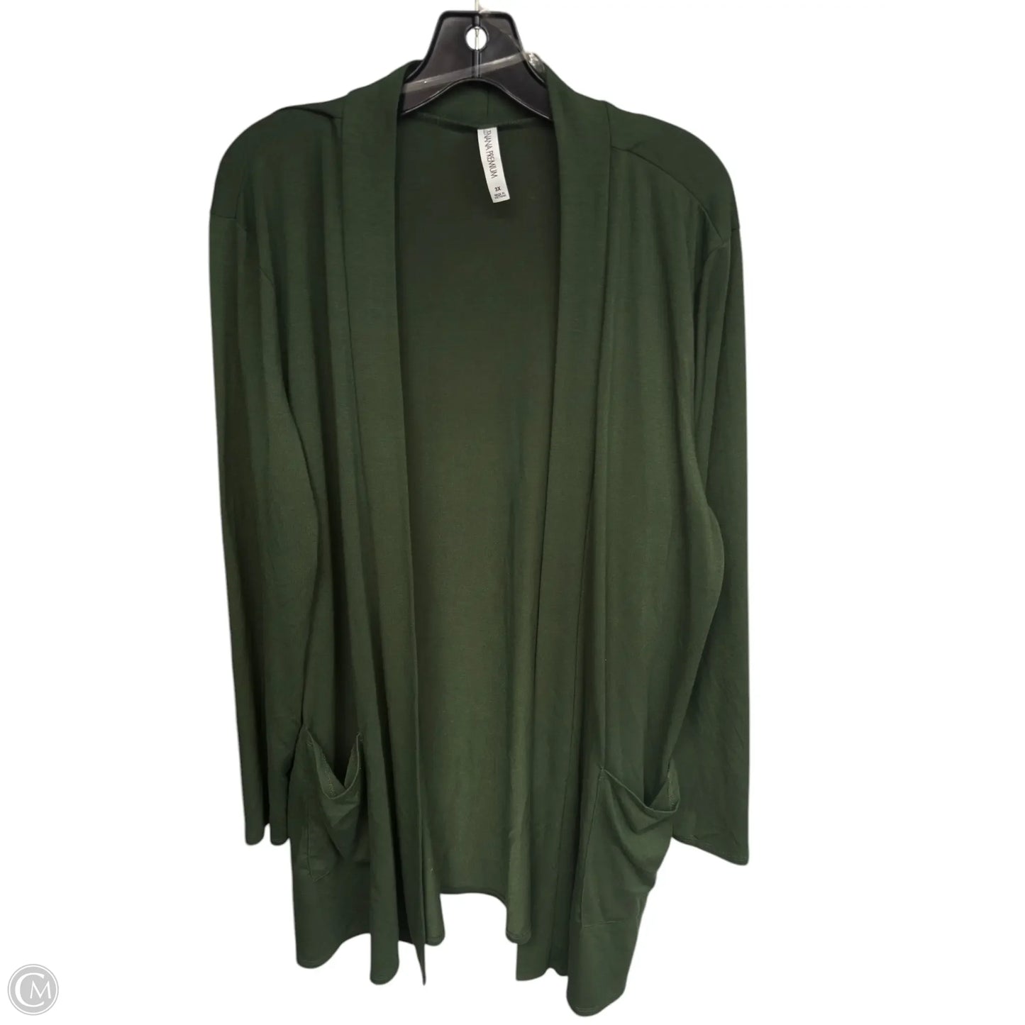 Cardigan By Zenana In Green, Size: 3x