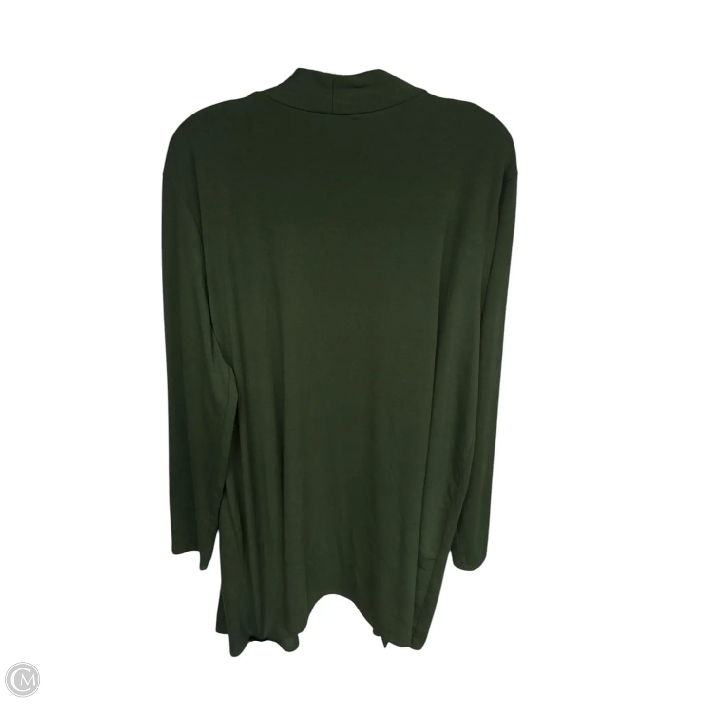 Cardigan By Zenana In Green, Size: 3x