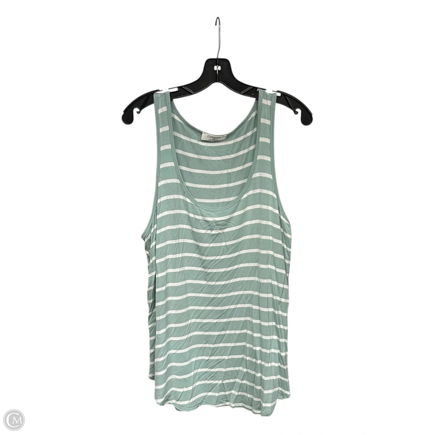 Tank Top By Zenana In Blue, Size: 1x