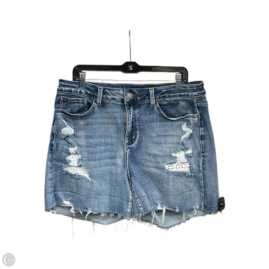 Shorts By Judy Blue In Blue Denim, Size: 2x