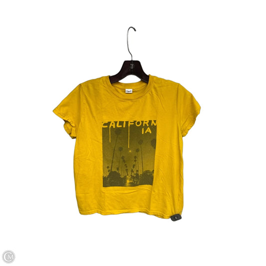 Top Short Sleeve By Clare V. In Yellow