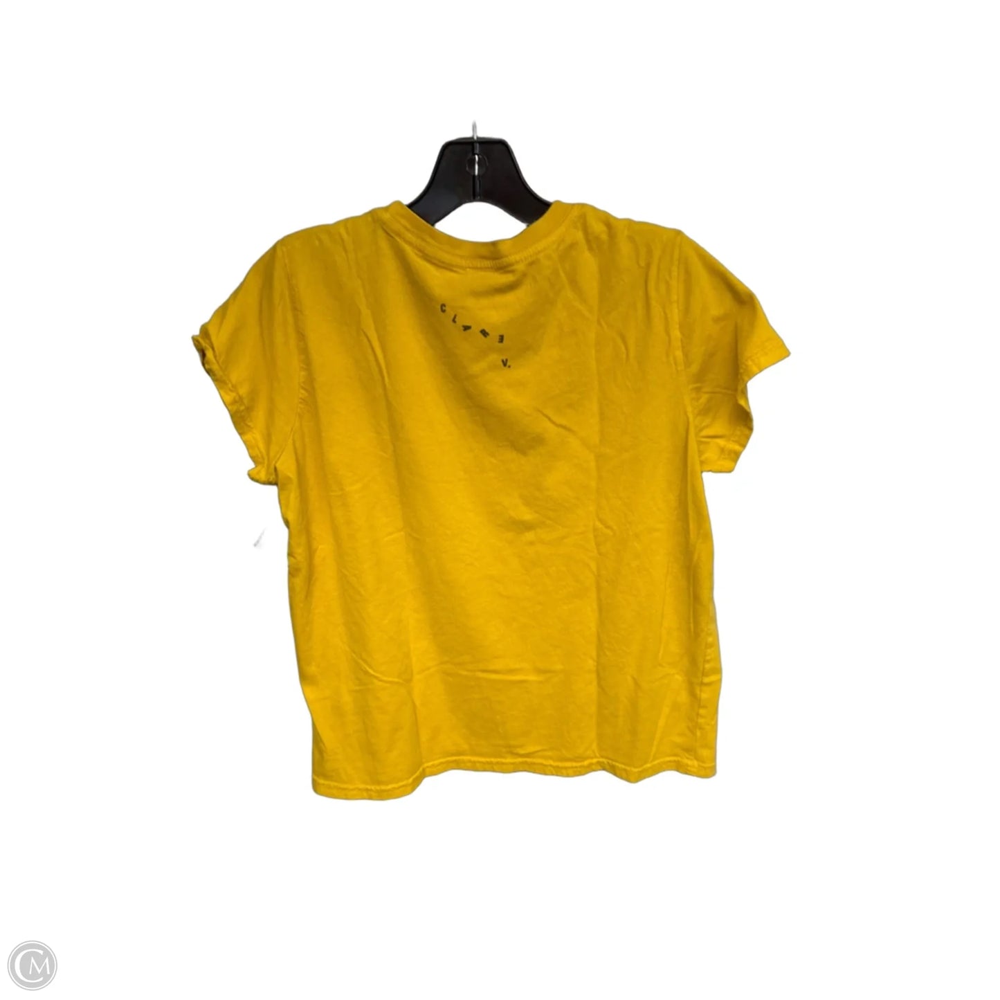 Top Short Sleeve By Clare V. In Yellow
