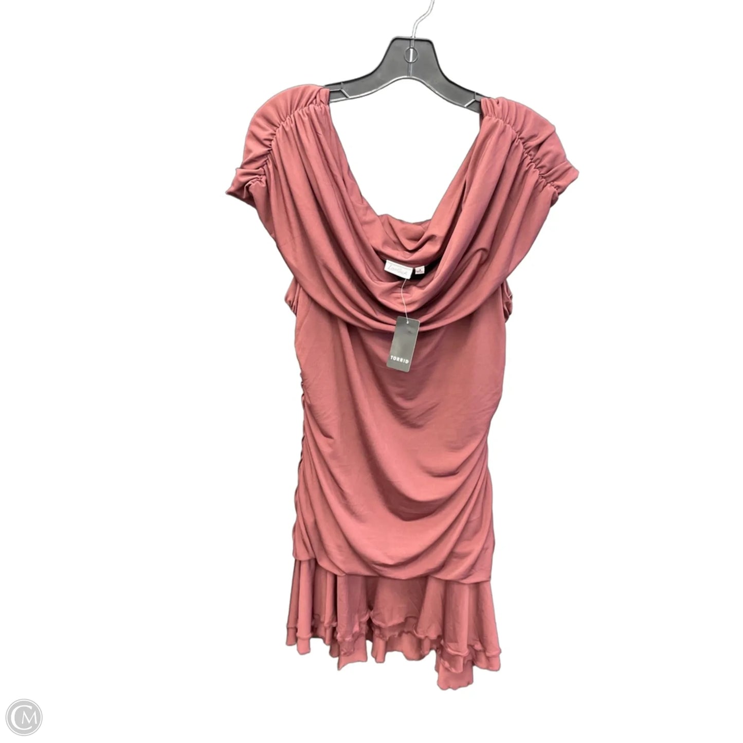 Dress Party Short By Clothes Mentor In Maroon, Size: 3x