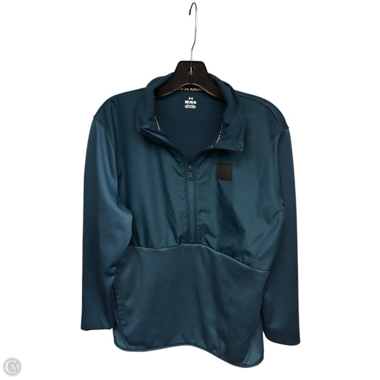 Athletic Jacket By Under Armour In Blue, Size: M