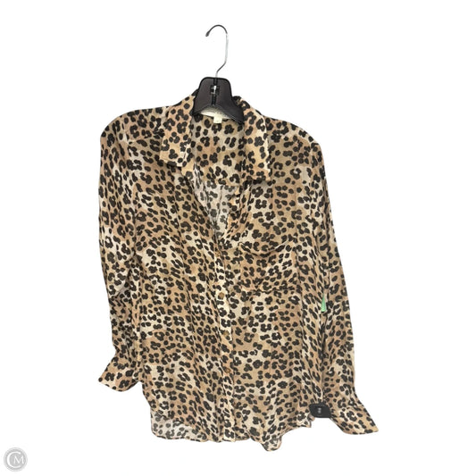 Top Long Sleeve By Cloth & Stone In Animal Print, Size: S