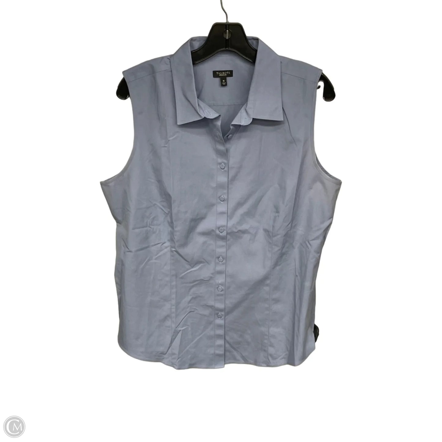 Top Sleeveless By Talbots In Blue, Size: 16