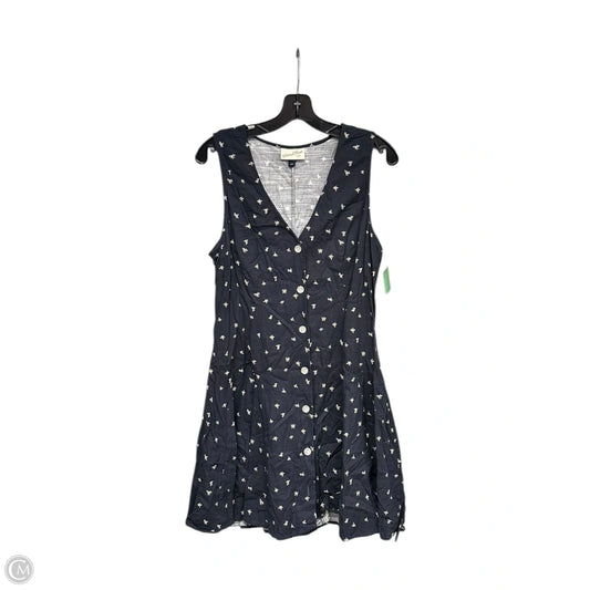 Dress Casual Midi By Universal Thread In Navy, Size: L