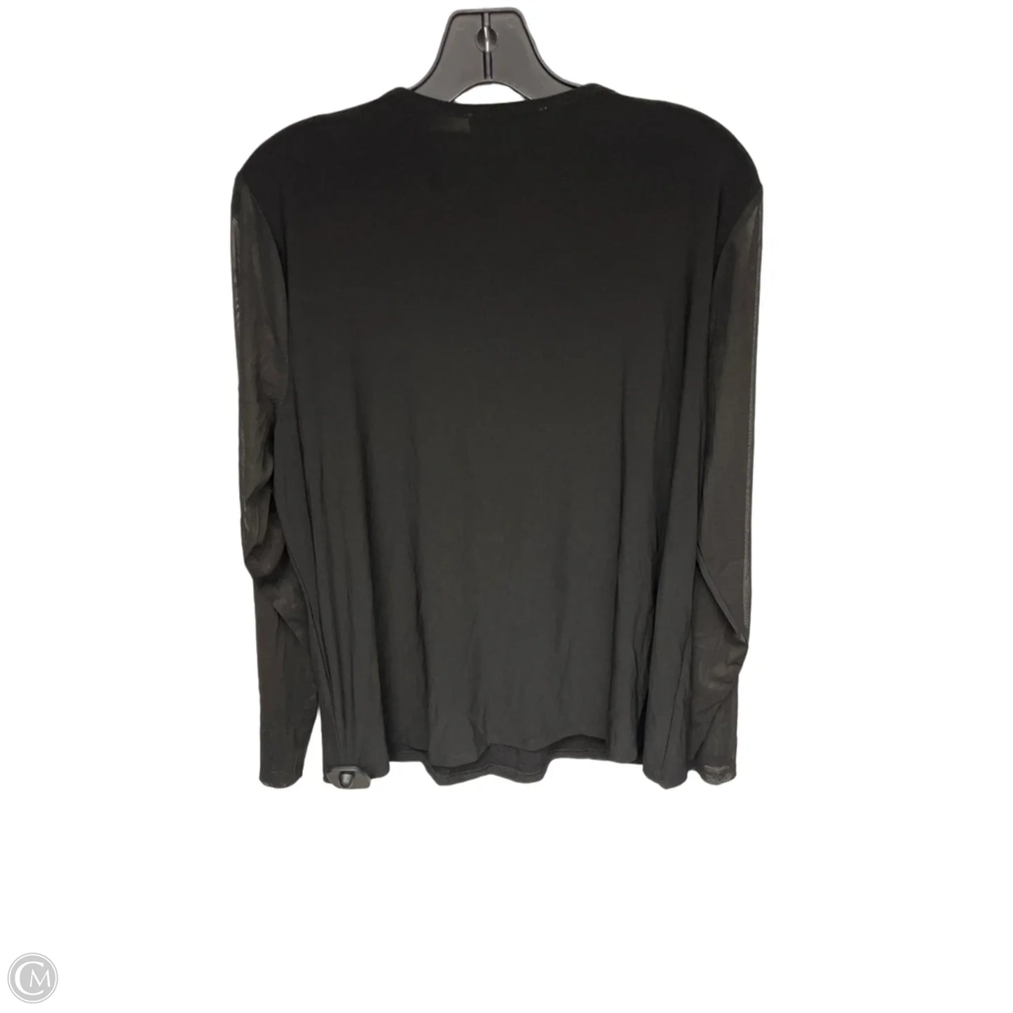 Top Long Sleeve By Nine West In Black, Size: Xl