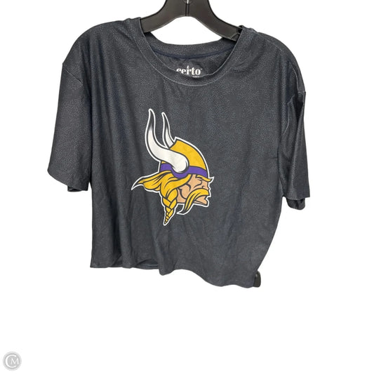 Athletic Top Short Sleeve By Clothes Mentor In Grey, Size: Xl