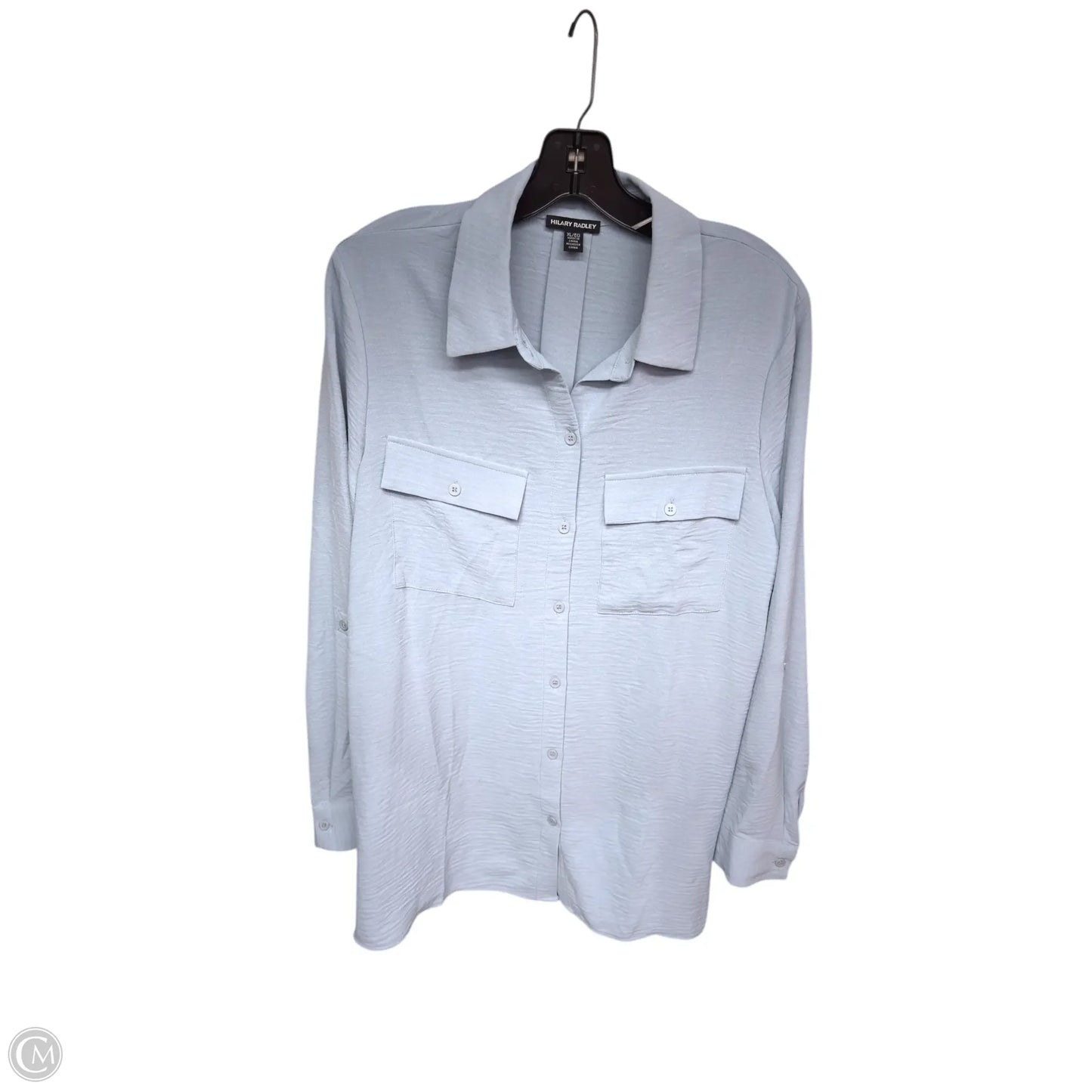 Top Long Sleeve By Hilary Radley In Blue, Size: Xl