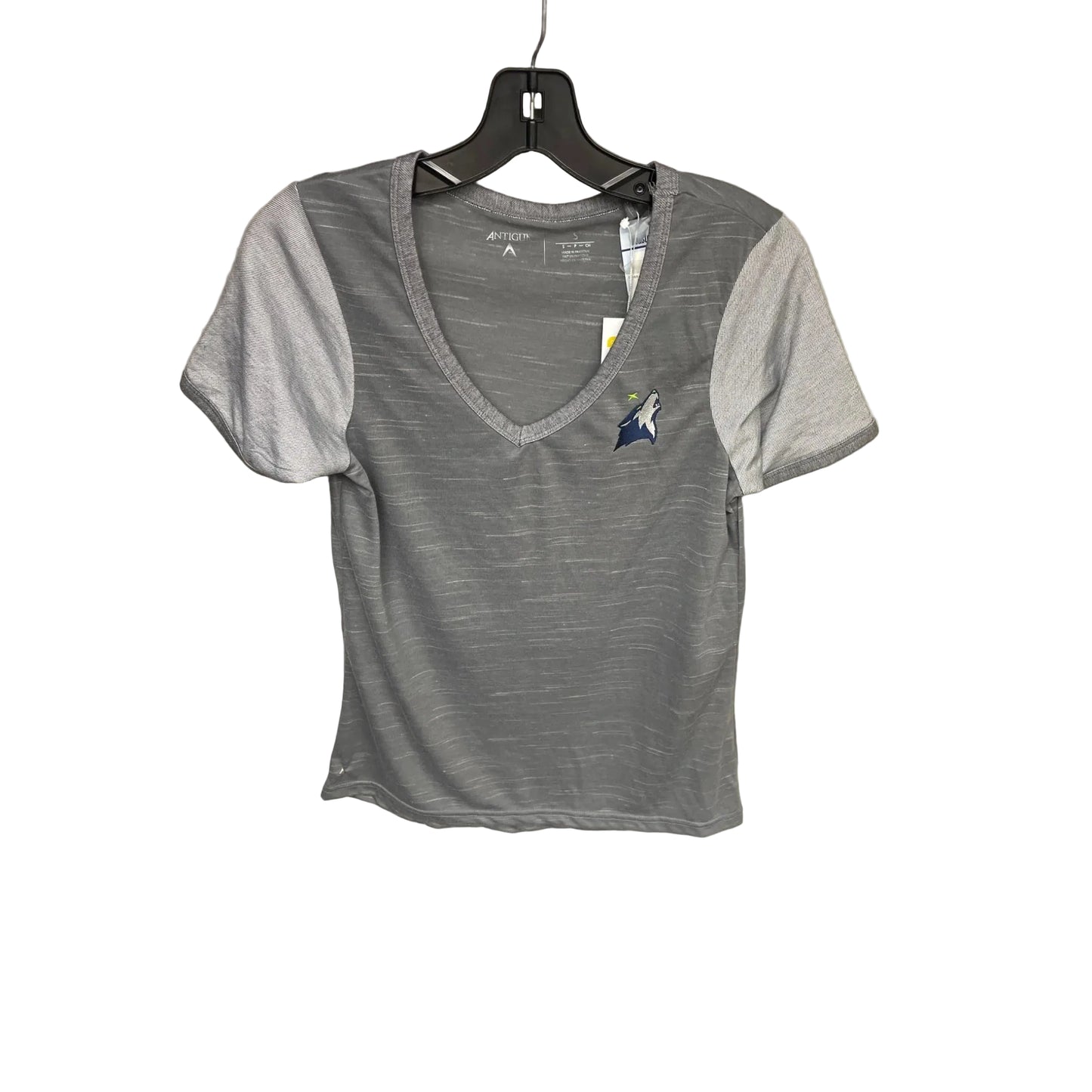 Athletic Top Short Sleeve By Clothes Mentor In Grey, Size: S