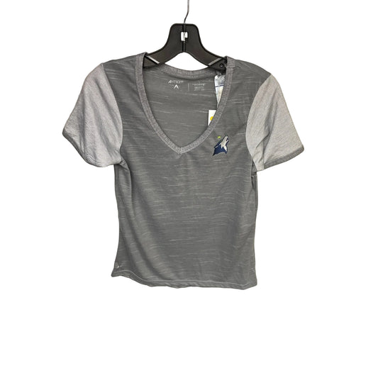 Athletic Top Short Sleeve By Clothes Mentor In Grey, Size: S