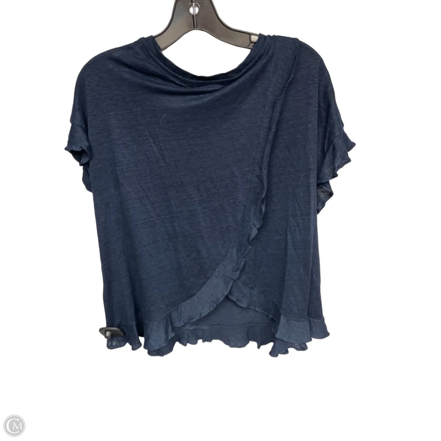 Top Short Sleeve By Eri + Ali In Navy, Size: S