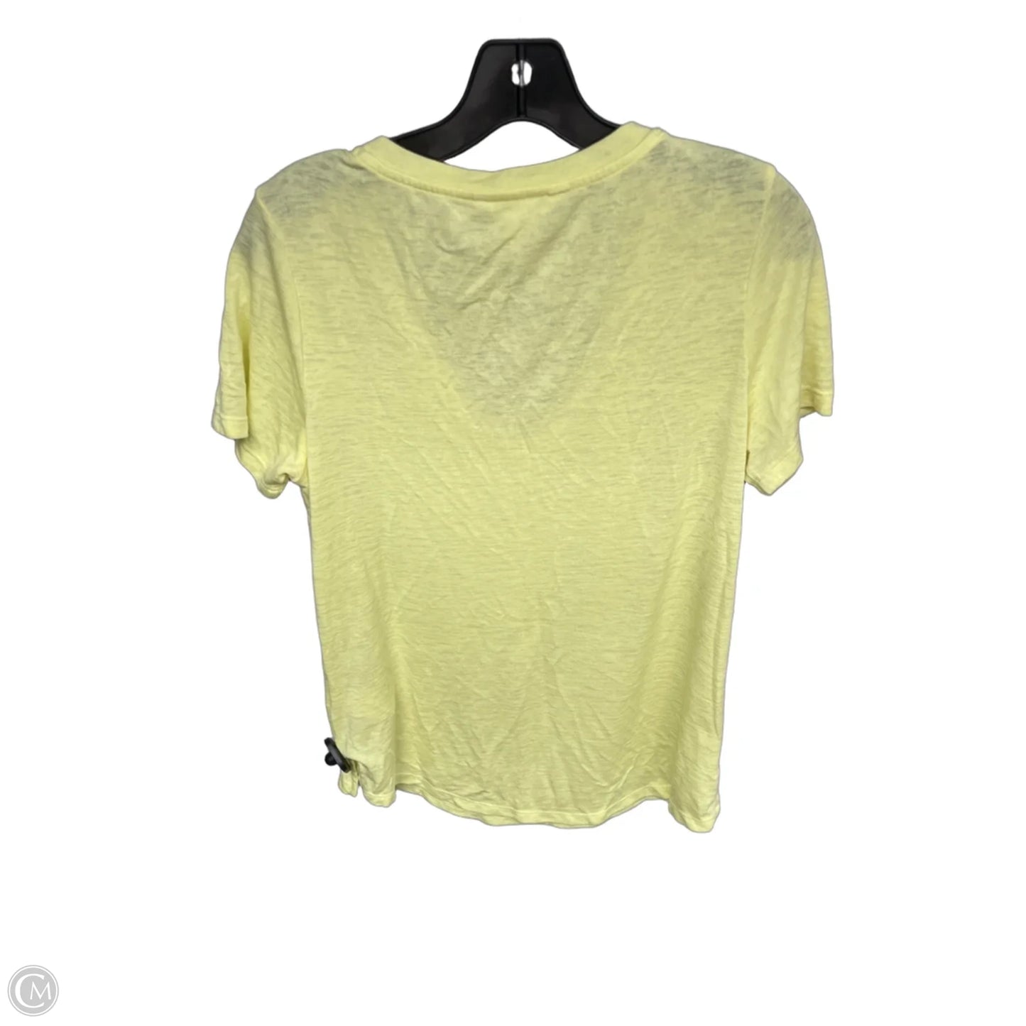 Top Short Sleeve By Athleta In Yellow, Size: M