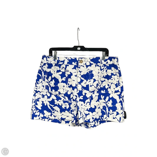 Shorts By Loft In Blue & White, Size: 14