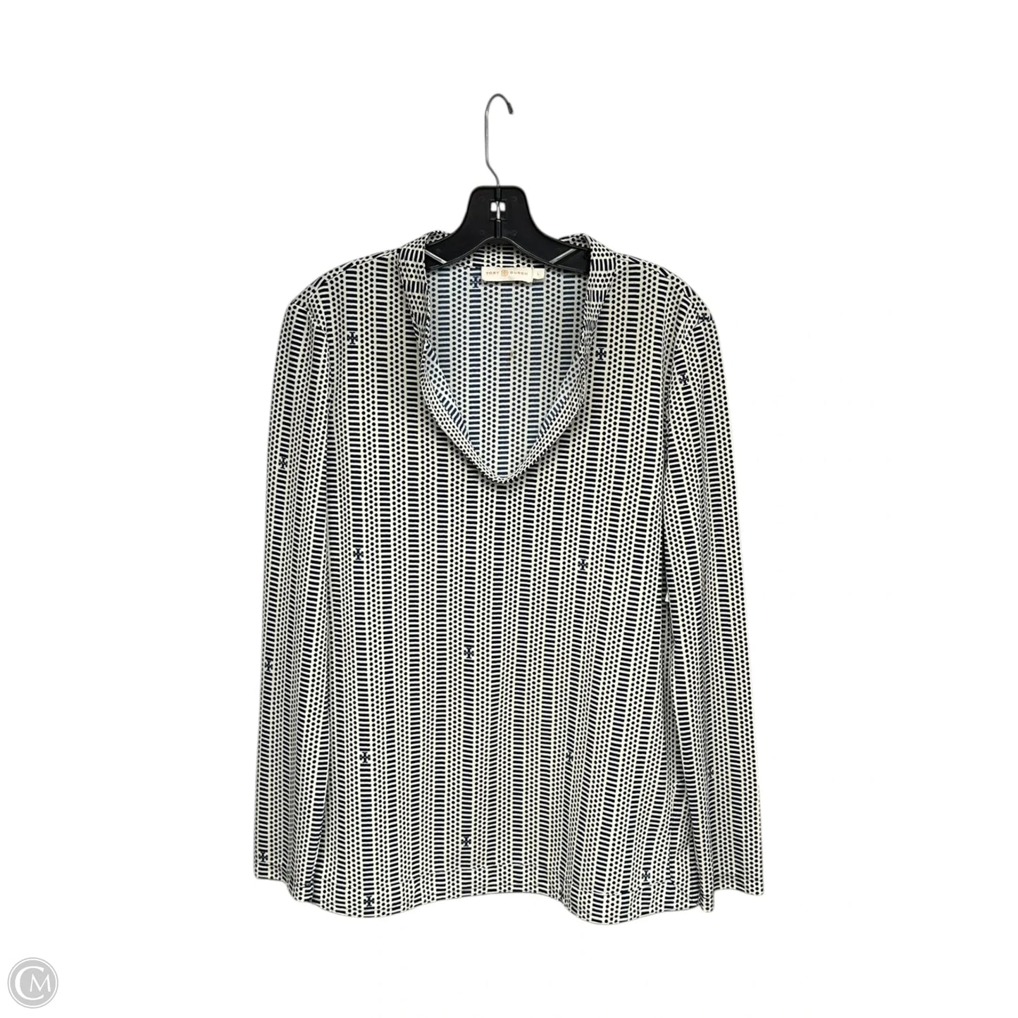 Top Long Sleeve Designer By Tory Burch In Blue, Size: L