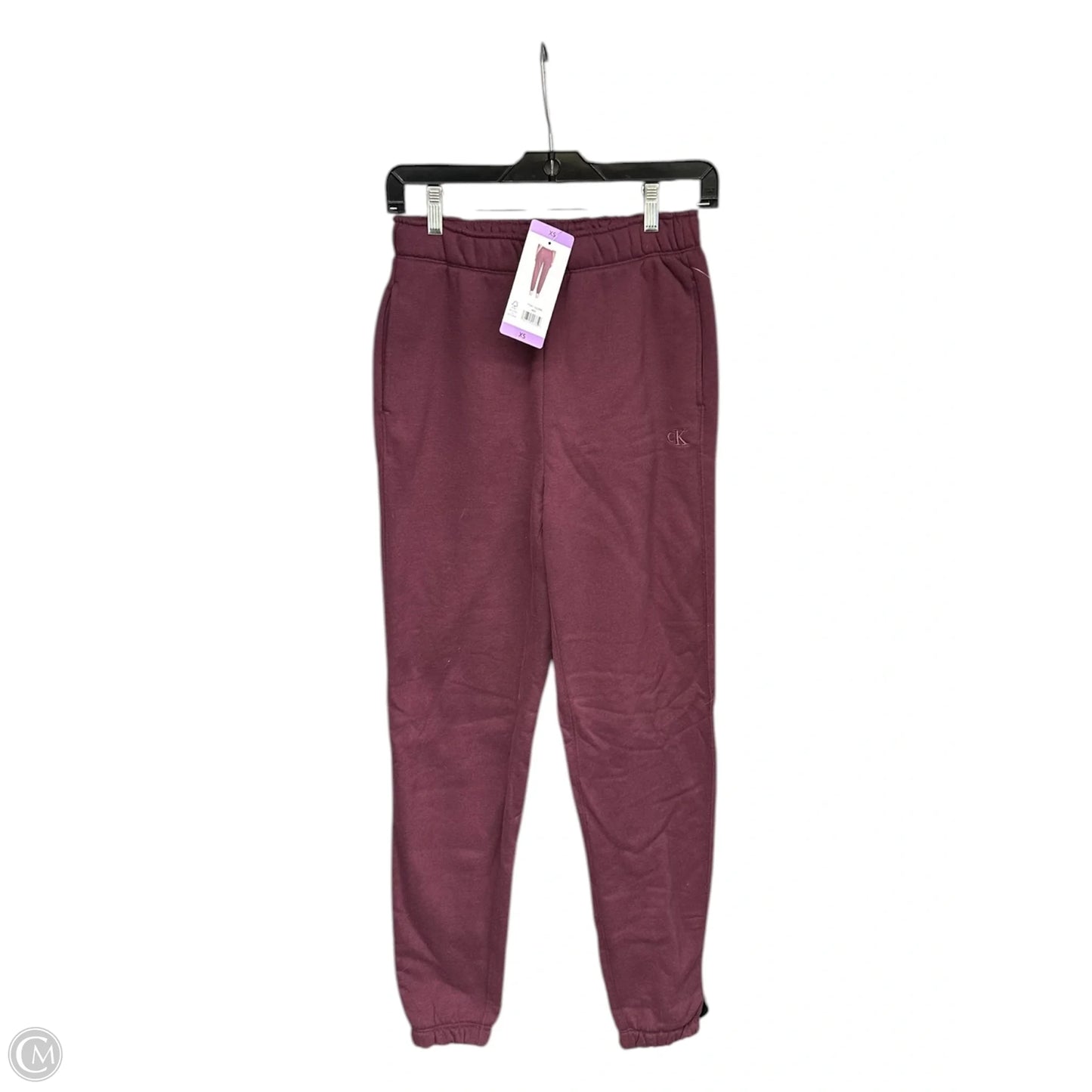 Athletic Pants By Calvin Klein In Purple, Size: Xs