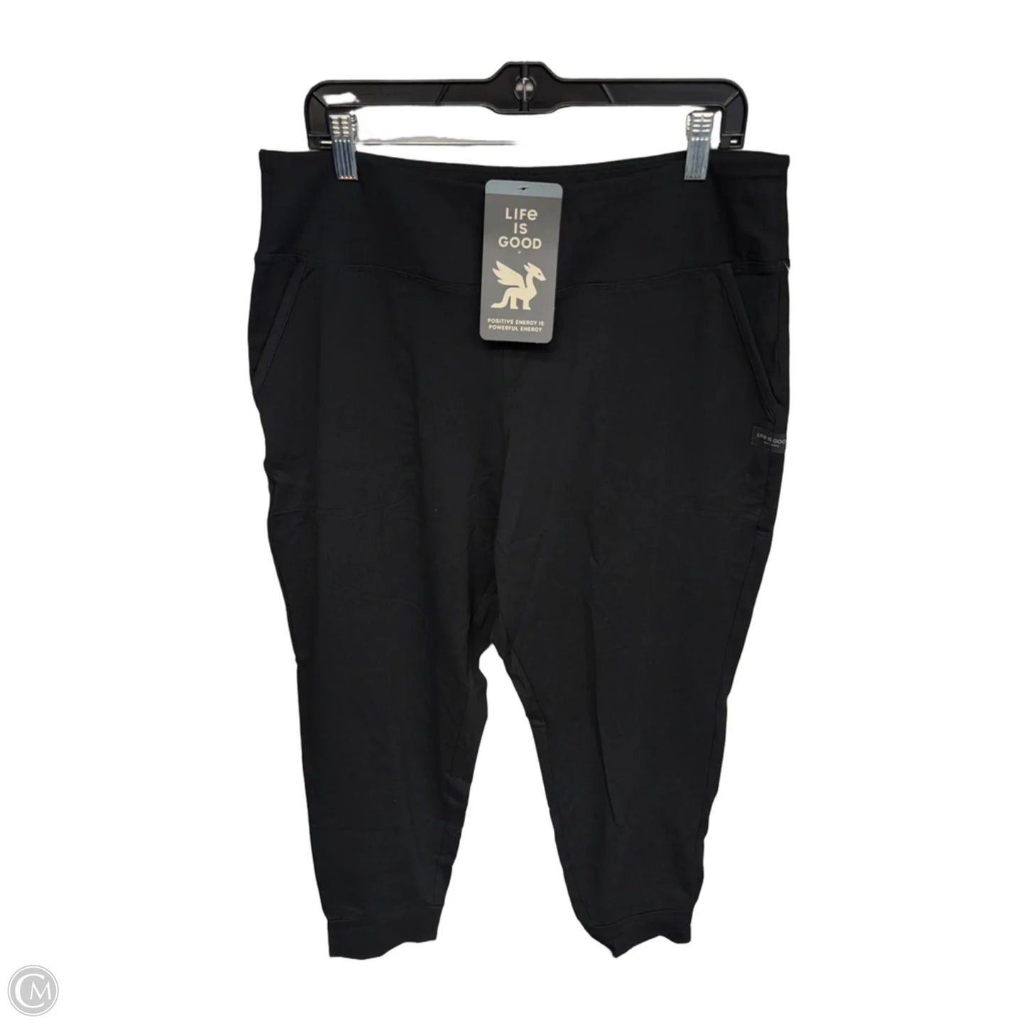 Athletic Pants By Life Is Good In Black, Size: Xl