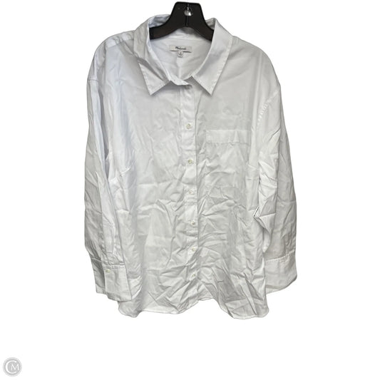 Top Sleeveless By Madewell In White, Size: 2x