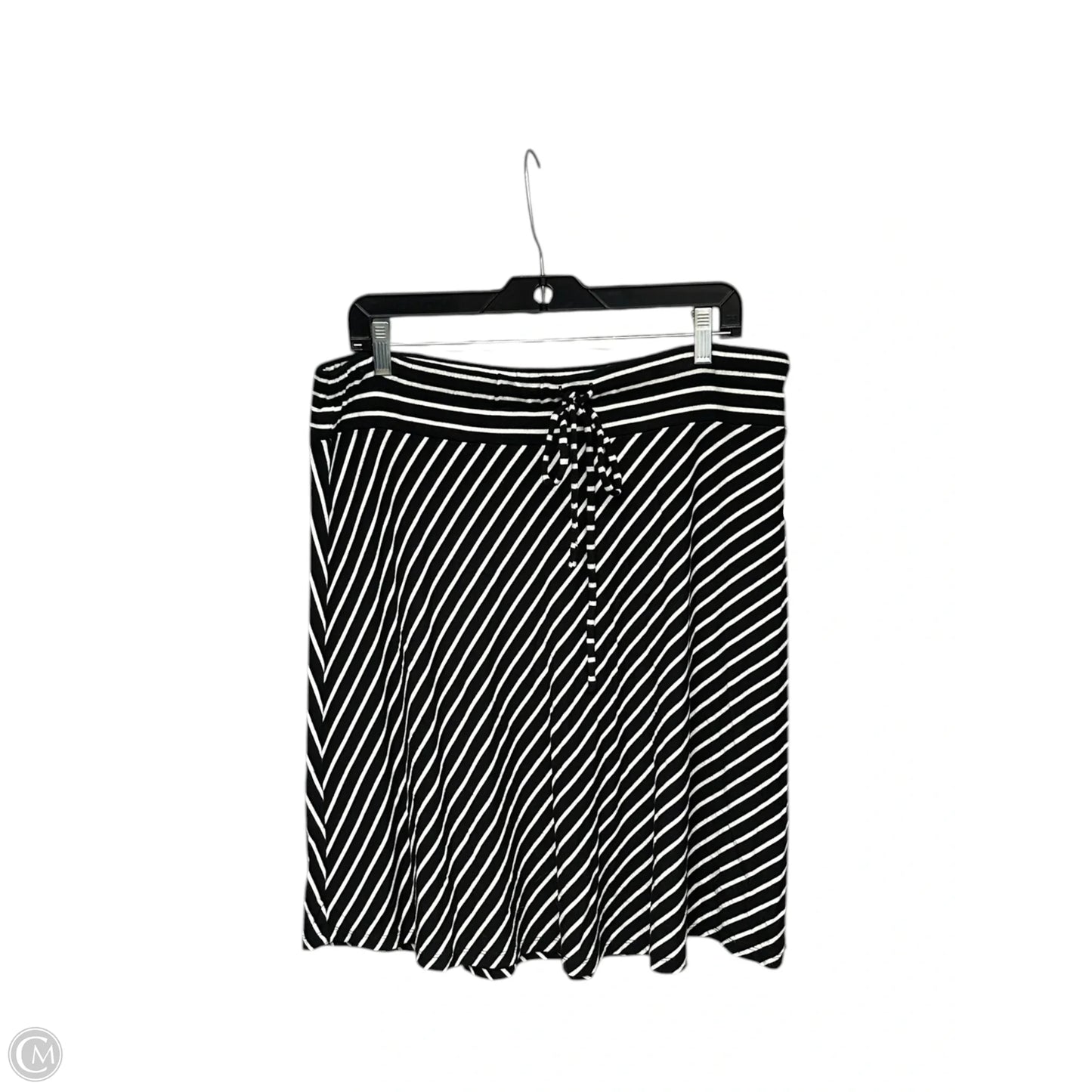 Skirt Midi By Inc In Black & White, Size: Xl