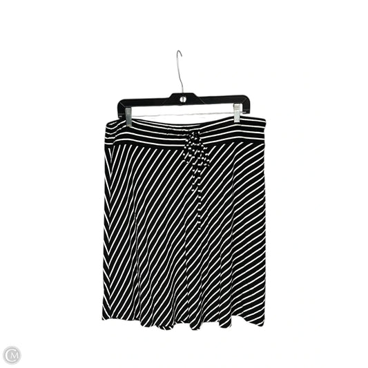 Skirt Midi By Inc In Black & White, Size: Xl
