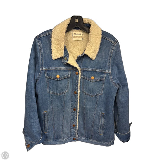Jacket Denim By Madewell In Blue Denim, Size: M