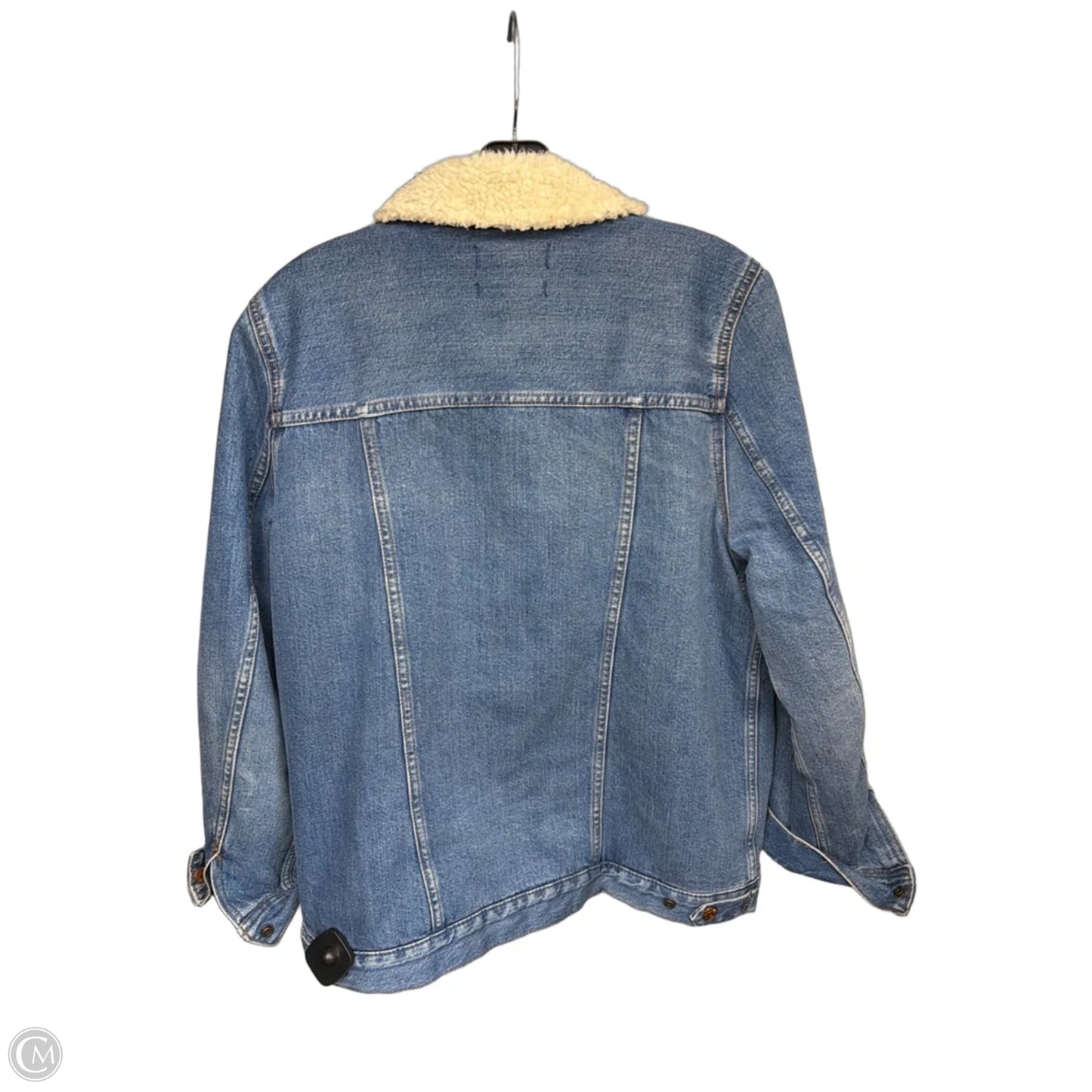 Jacket Denim By Madewell In Blue Denim, Size: M