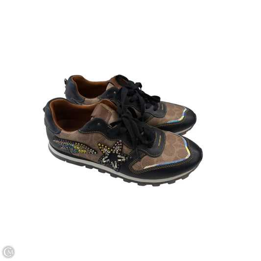 Shoes Designer By Coach In Brown, Size: 8.5