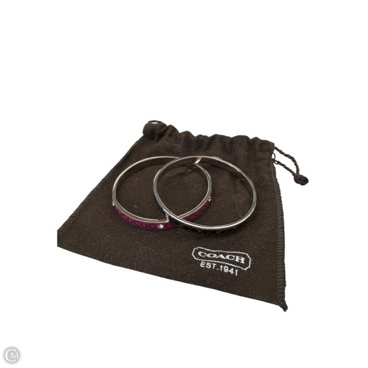 Bracelet Designer By Coach, Size: 02 Piece Set