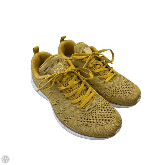 Shoes Designer By Apl In Gold, Size: 8.5