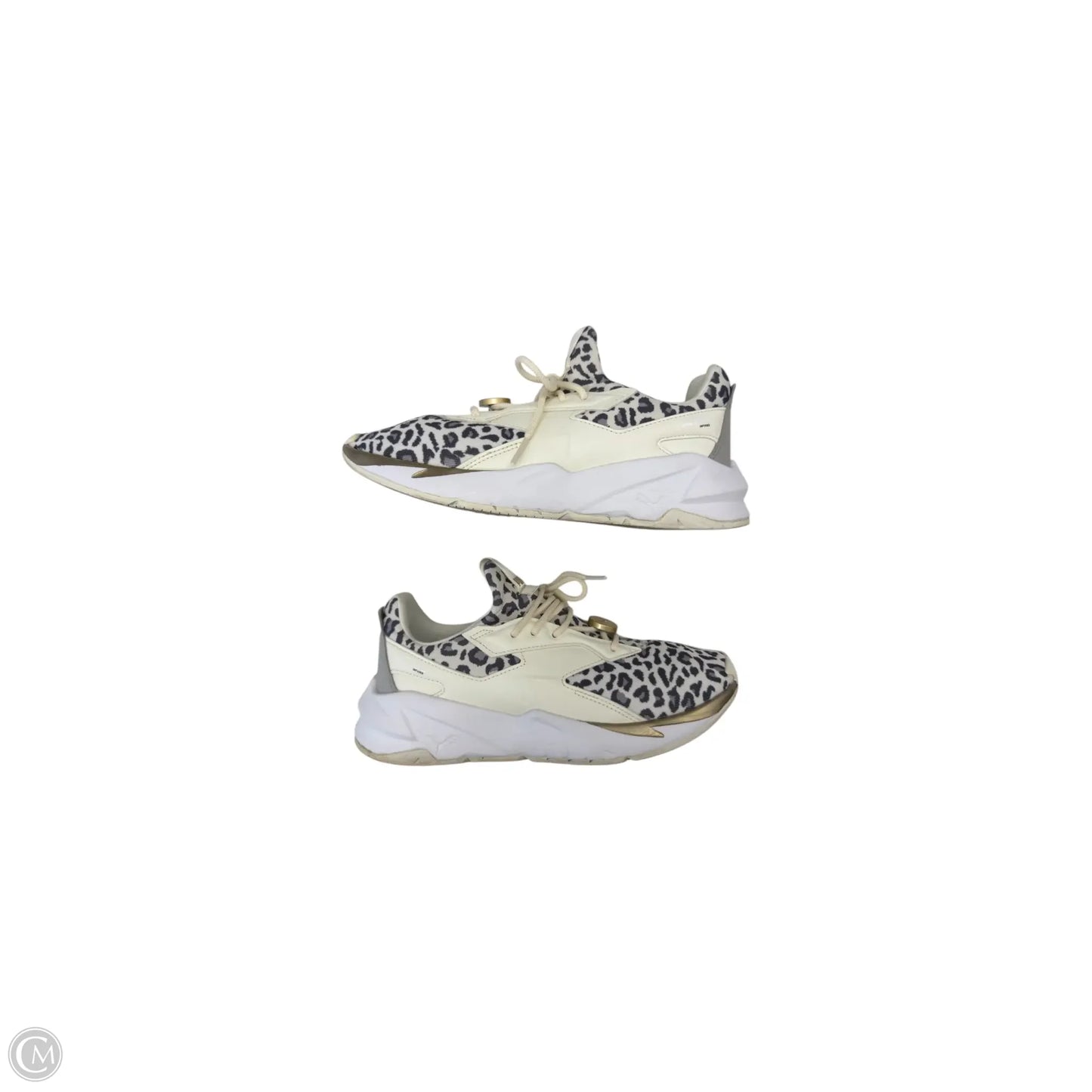 Shoes Sneakers By Puma In Grey & White, Size: 8.5