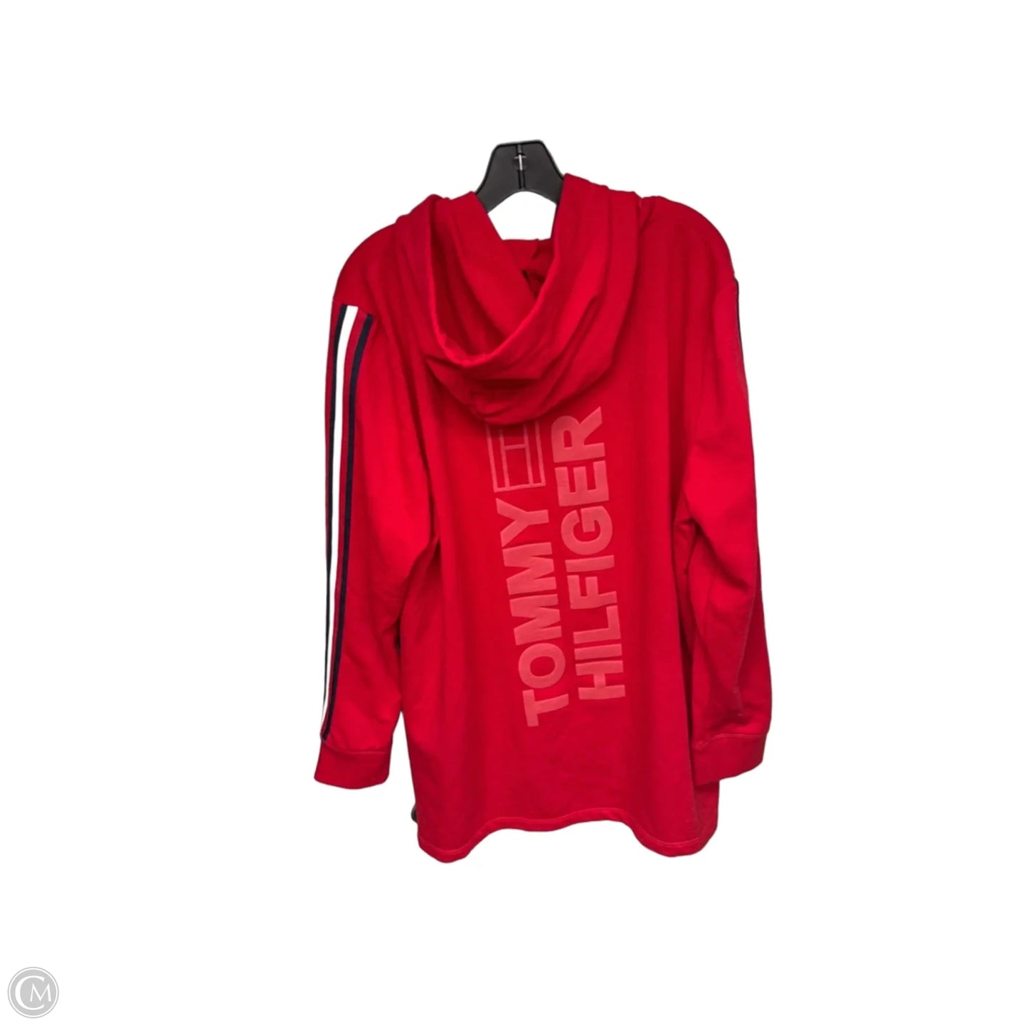 Sweatshirt Hoodie By Tommy Hilfiger In Red, Size: Xl
