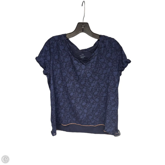Top Short Sleeve By J. Jill In Navy, Size: M
