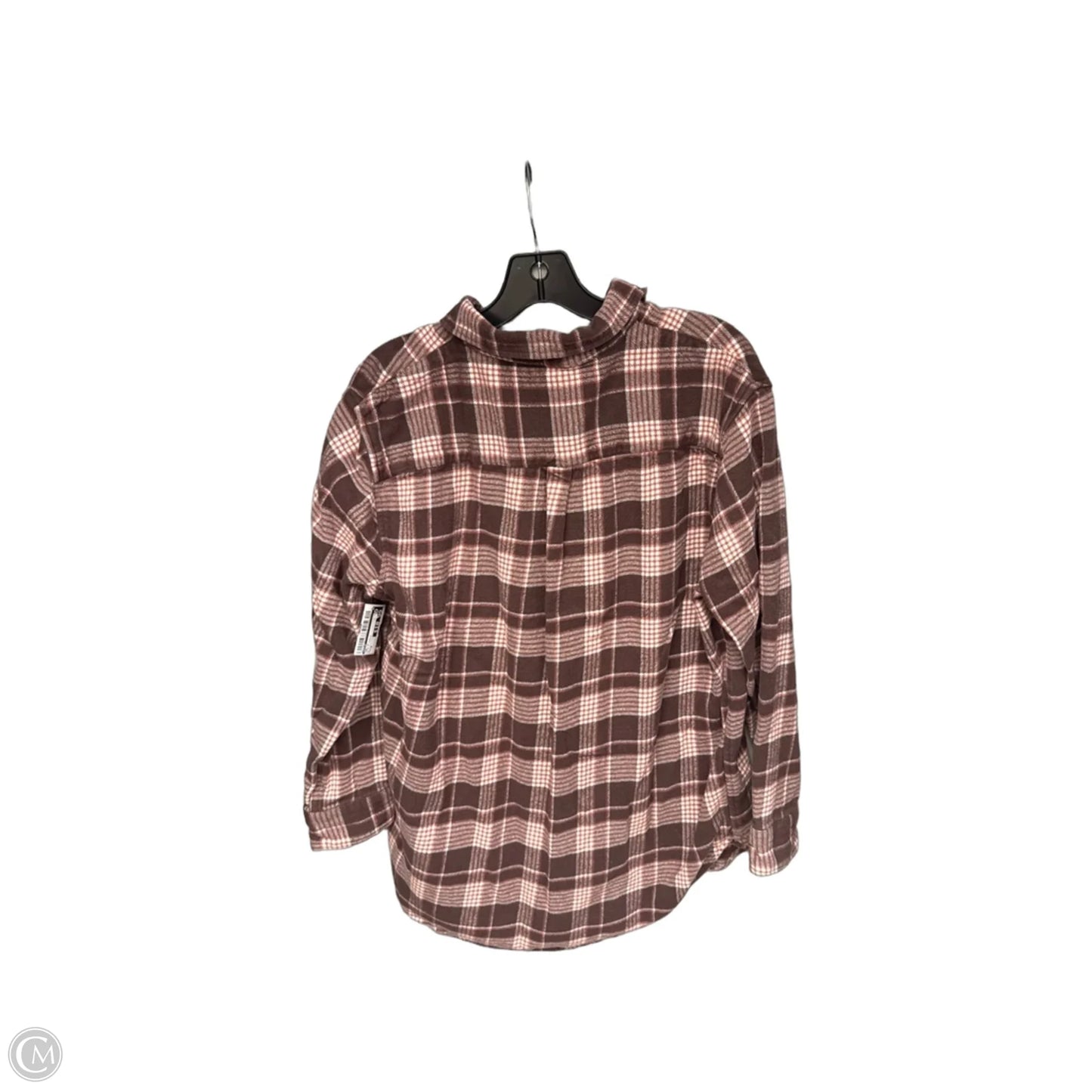 Top Long Sleeve By Aerie In Pink & Purple, Size: M
