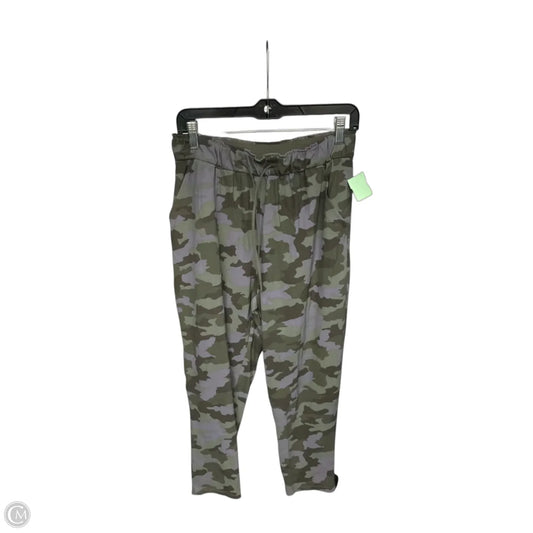 Athletic Pants By Lululemon In Green & Purple, Size: 8