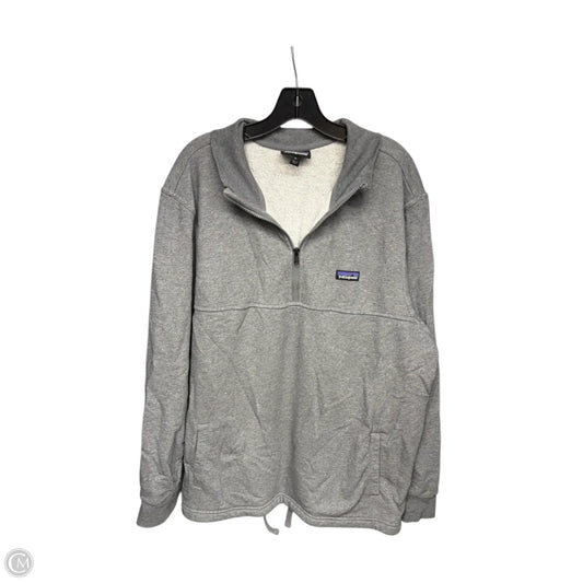 Athletic Sweatshirt Collar By Patagonia In Grey, Size: Xl
