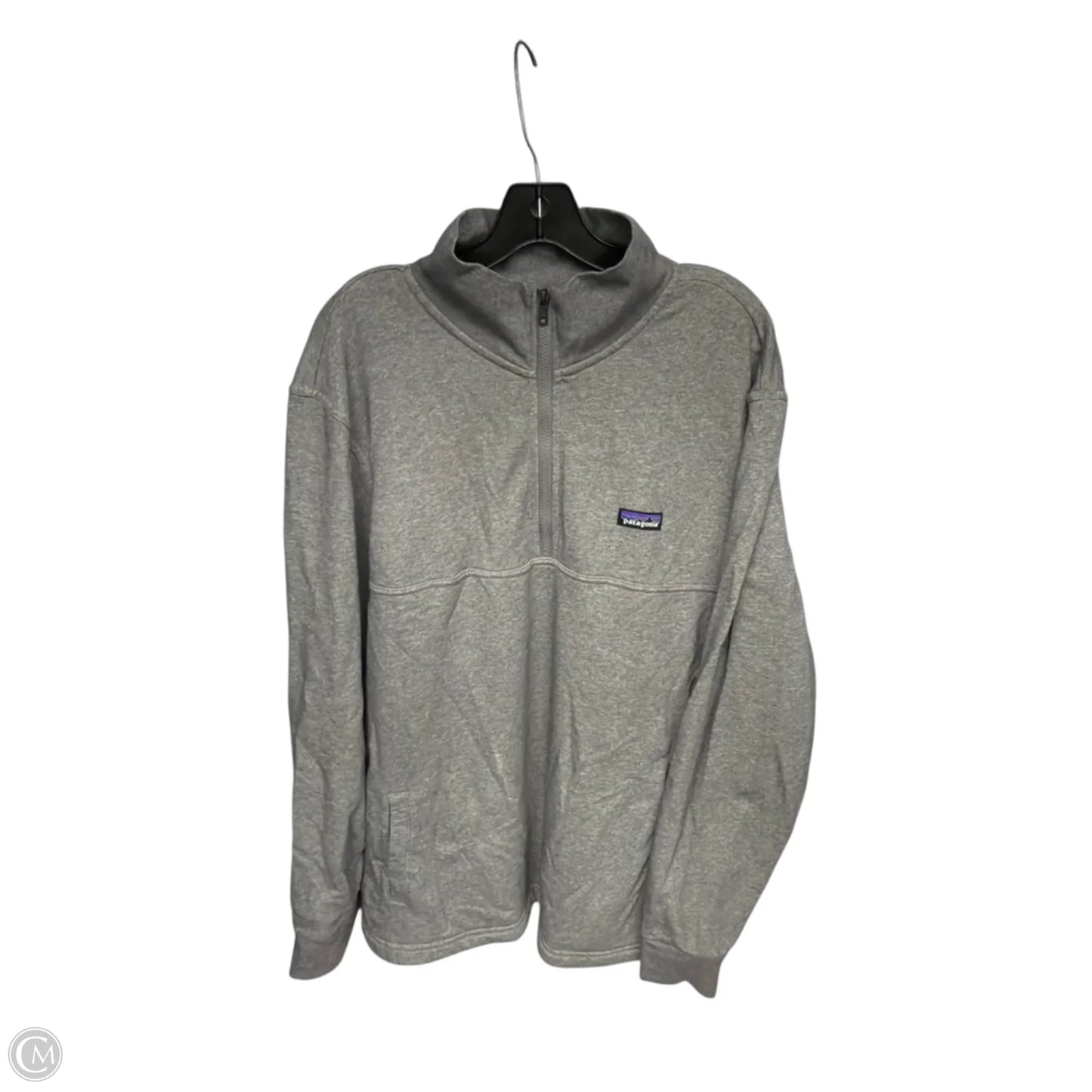 Athletic Sweatshirt Collar By Patagonia In Grey, Size: Xl